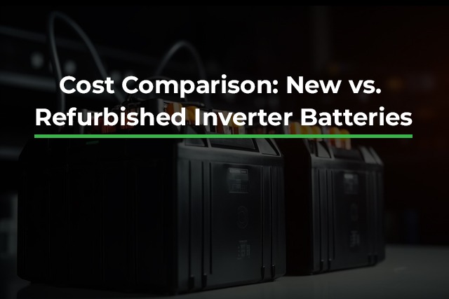 new vs refurbished inverter batteries
