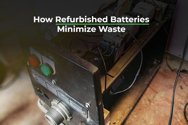 refurbished batteries minimize waste